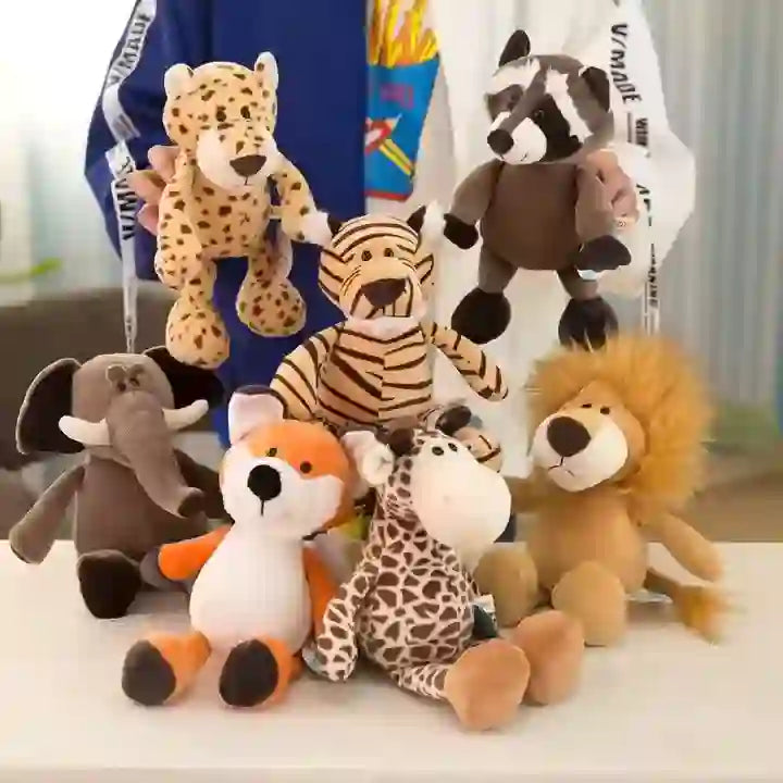 CustomPlushMaker Forest animal toys are available for wholesale. Choose from a variety of custom stuffed animal toys including soft, lovely foxes, raccoons, and elephants： Plush toys of various animal types