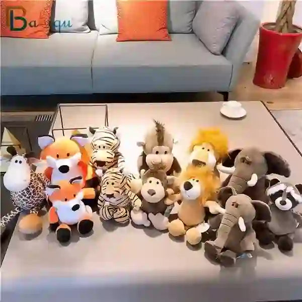 CustomPlushMaker Forest animal toys are available for wholesale. Choose from a variety of custom stuffed animal toys including soft, lovely foxes, raccoons, and elephants： Plush toys of various animal types