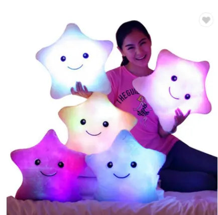 Glowing Star Pillow – An illuminated star-shaped pillow, adding a magical glow to your space, ideal for comfort and a touch of celestial ambiance