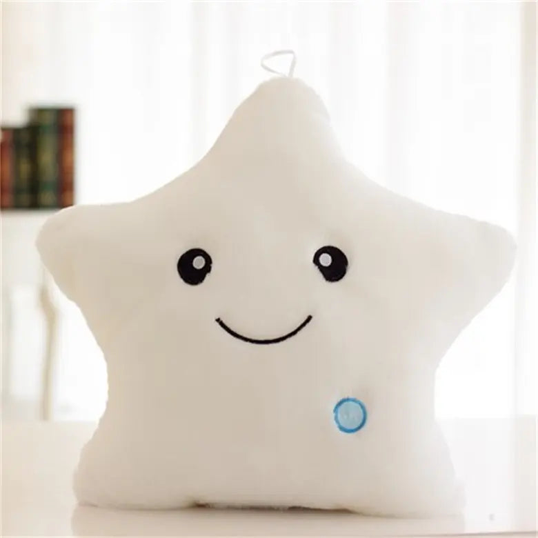 Music light-up plush toy five pointed star luminous plush kids toy Twinkle star shaped night light soft pillow for children