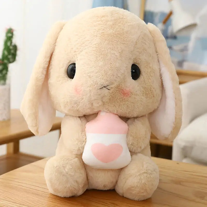 Peluche pondérée de lapin à longues oreilles en peluche géante personnalisée