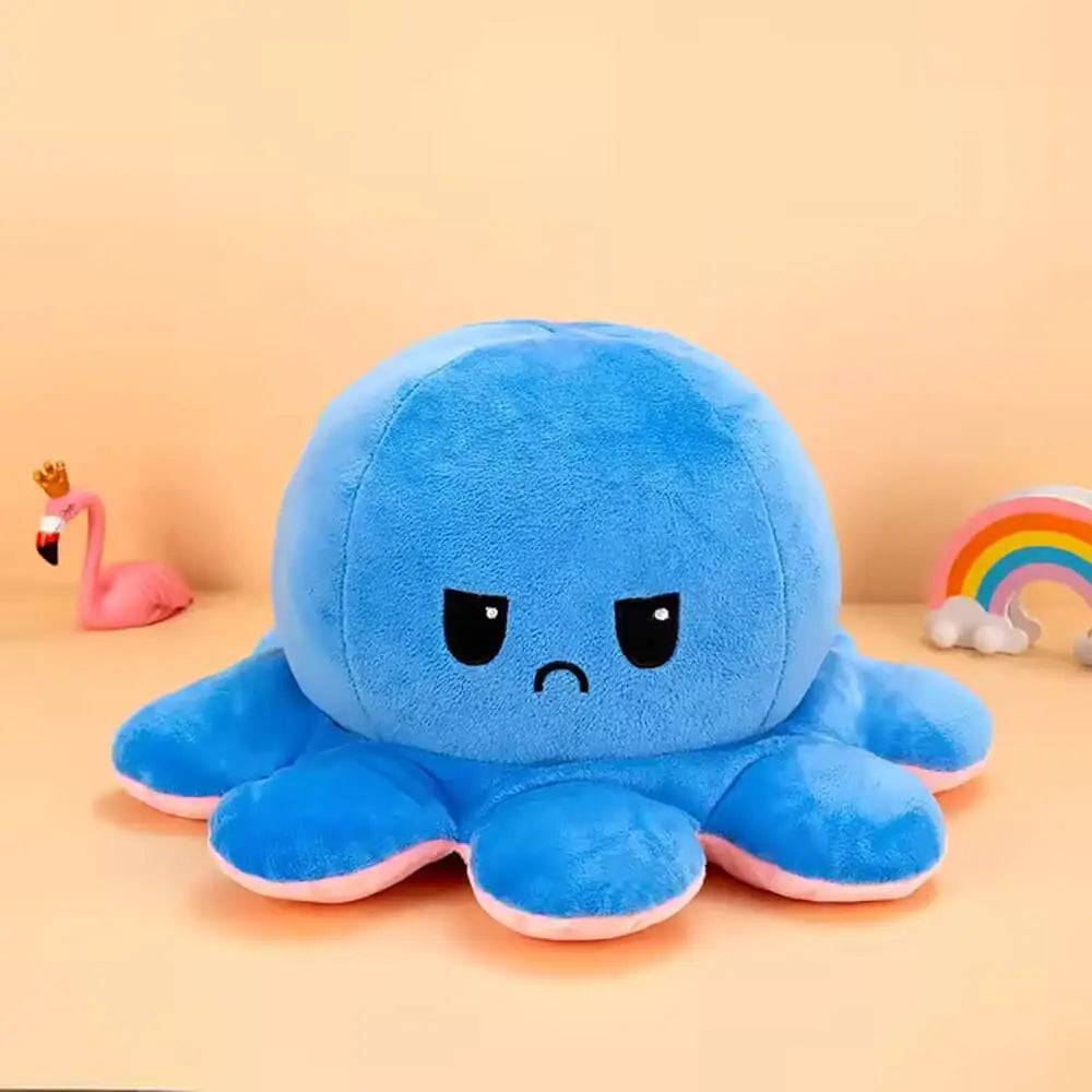 Blue little octopus plush toy