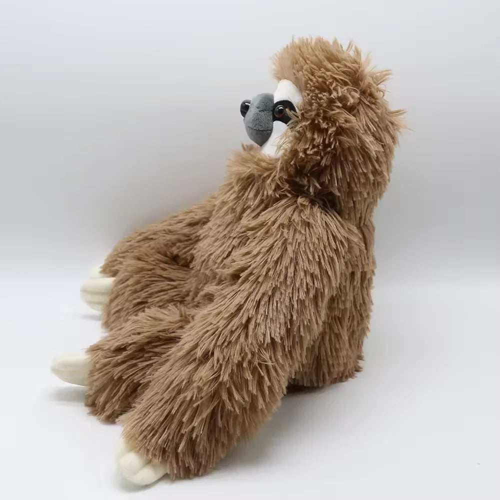 Brown sloth plush toy