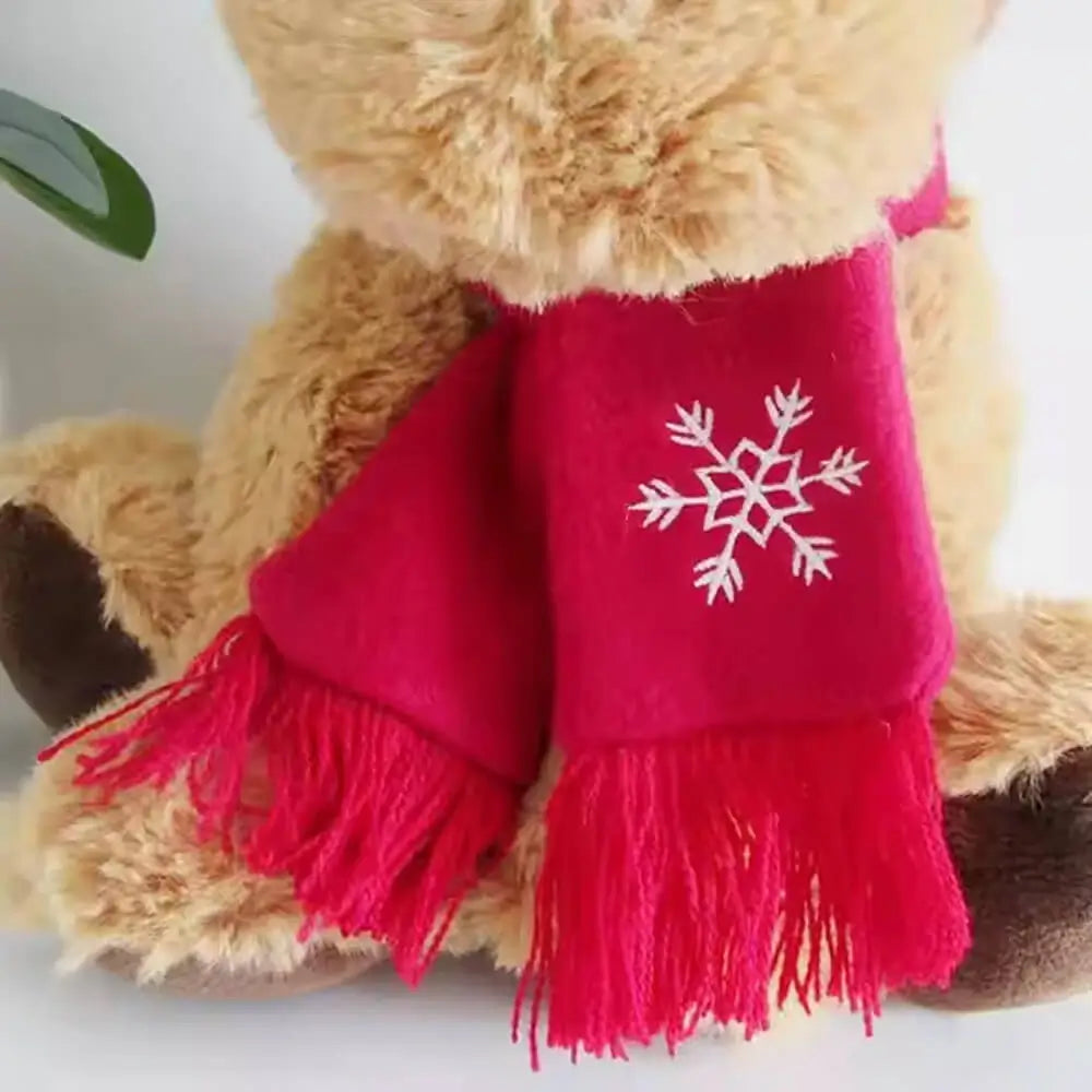 Christmas Elk Plush Toy Scarf