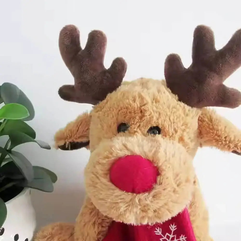 Christmas elk plush toy detail