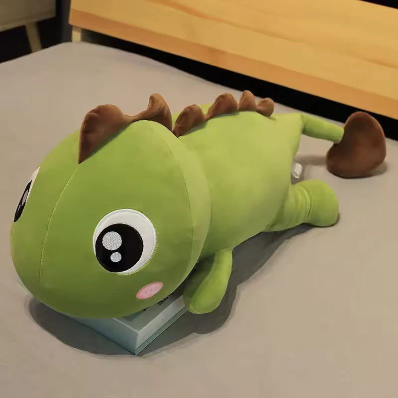 Dark Green Dinosaur Pillow Plush Toy