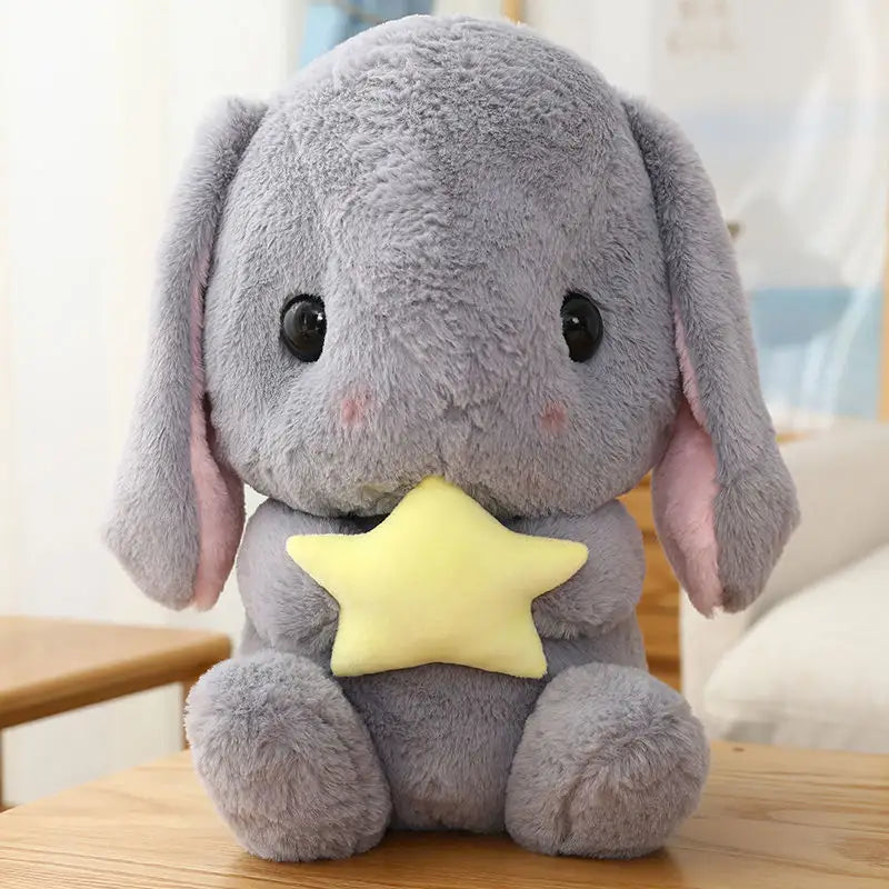 Peluche pondérée de lapin à longues oreilles en peluche géante personnalisée