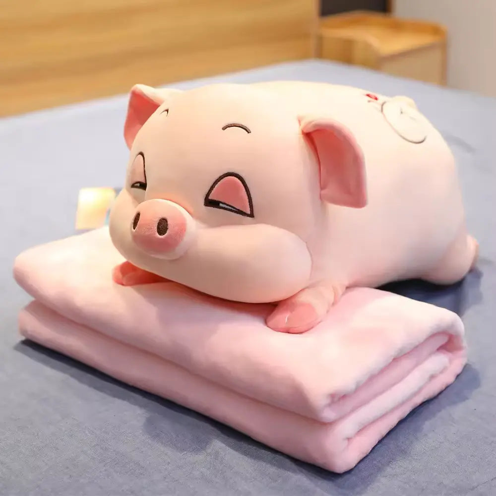 Pink mini pig plush toy
