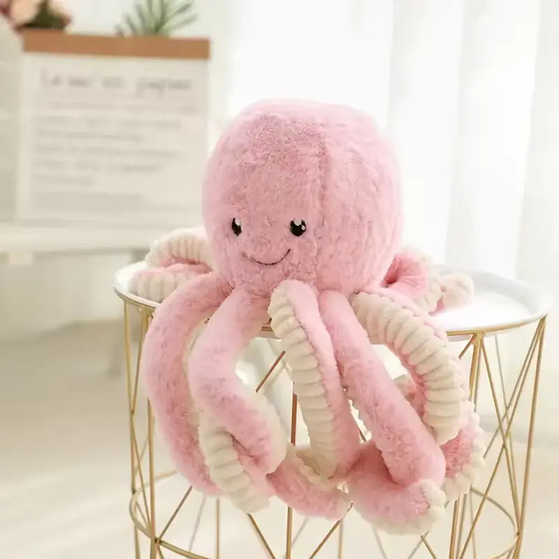 CustomPlushMaker offers MOQ for bulk wholesale Flip Octopus Plush Bed Pillows, crafted from PP Cotton：octopus plushie
