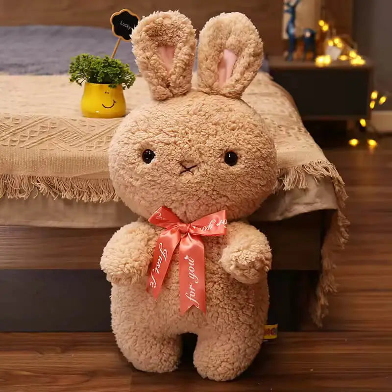 CustomPlushMaker Easter Bunny doll 18-25cm Mini Stuffed Animals Bulk- Standing brown rabbit stuffed toy