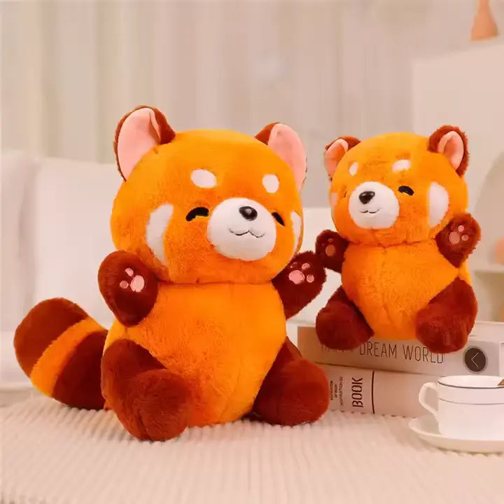 CustomPlushMaker offers wholesale anime plushies, including Kawaii plush toy dolls, raccoon dolls, and red panda plush toys：raccoon plush toy