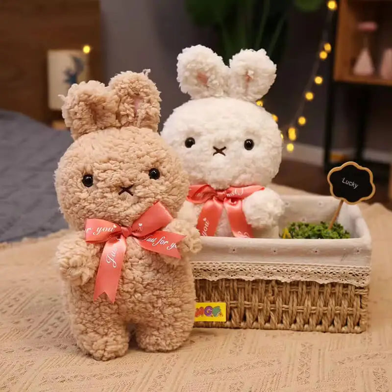 CustomPlushMaker Easter Bunny doll 18-25cm Mini Stuffed Animals Bulk- Two rabbit stuffed toys