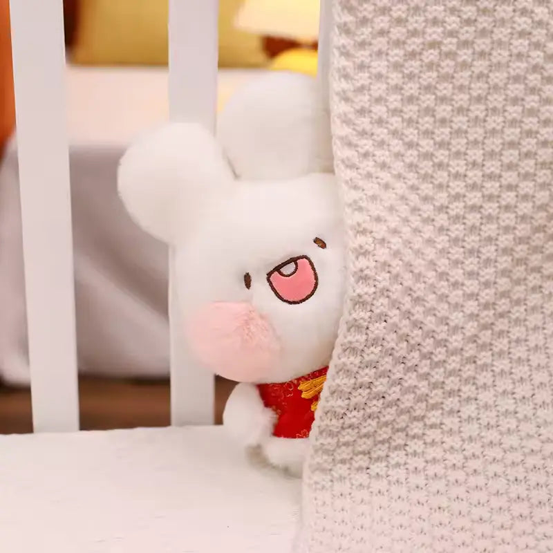 CustomPlushMaker's latest addition: a 24cm Chinese Costume Rabbit Plush Toy Bunny Doll, available for wholesale:cute Rabbit Plush Toy