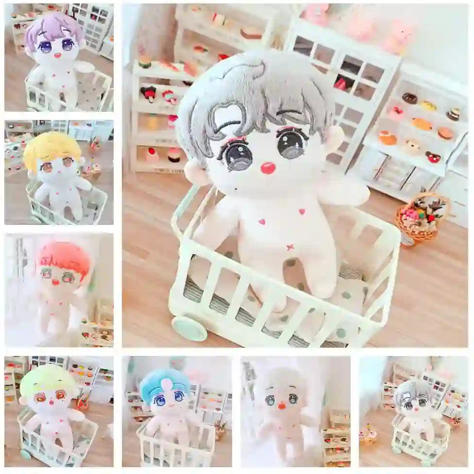 CustomPlushMaker: Wholesale 20cm Starfish Body Cotton Doll, Naked Baby Skeleton Kpop Plush Toy：cute plushie