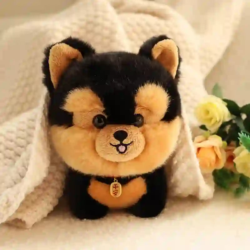 CustomPlushMaker offers wholesale 20cm plush puppy toys, featuring husky and corgi cloth dolls that simulate real animals:cute dog plushie