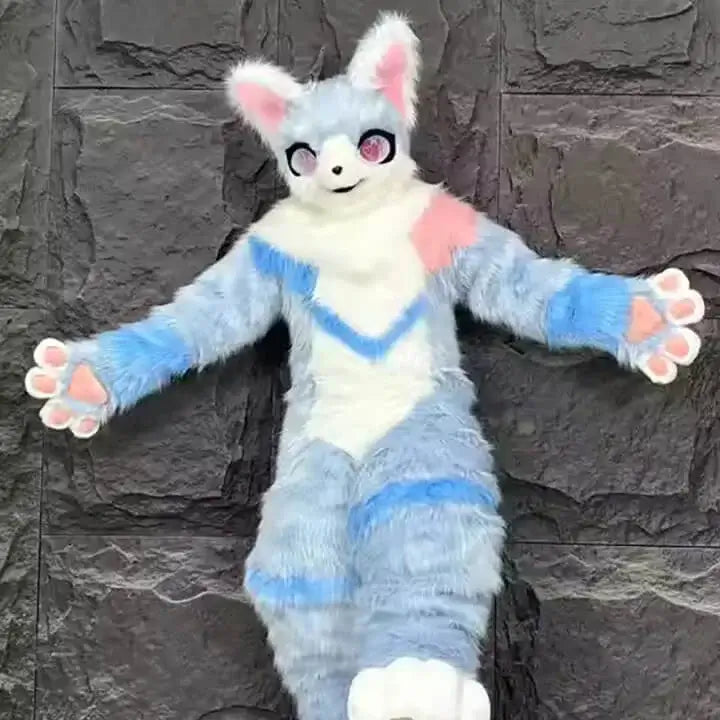 Egendefinert furry Cat Cut Character Mascot Costume