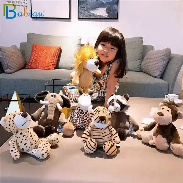 Wholesale Claw Machine Stuffed Animal Toys, Soft Plush Fox Raccoon Elephant Holiday Stuffed Toys