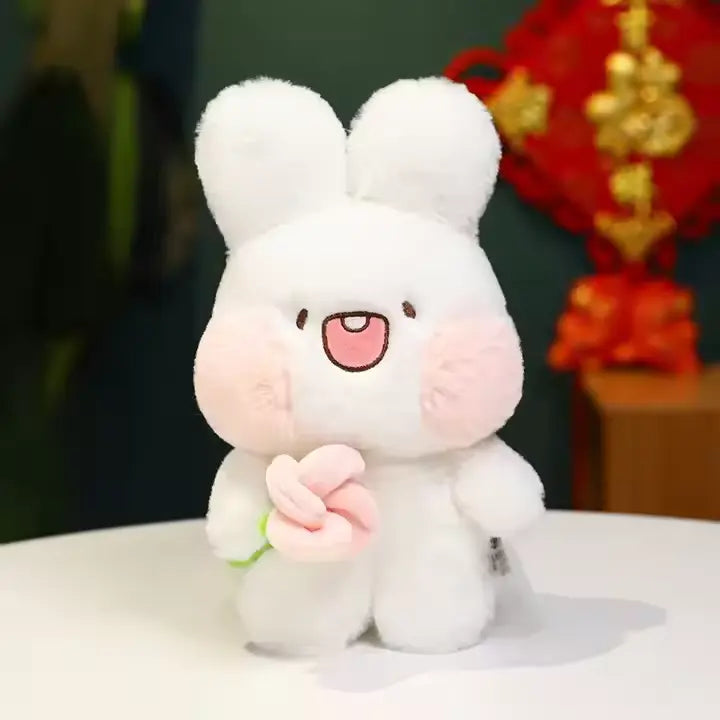 CustomPlushMaker's latest addition: a 24cm Chinese Costume Rabbit Plush Toy Bunny Doll, available for wholesale:cute Rabbit Plush Toy