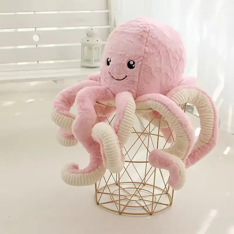 CustomPlushMaker offers MOQ for bulk wholesale Flip Octopus Plush Bed Pillows, crafted from PP Cotton：octopus plushie