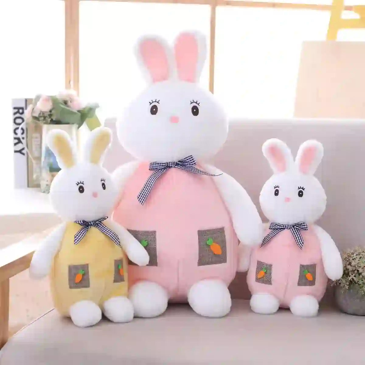 CustomPlushMaker sells new cute plush rabbit throw pillow dolls wholesale:Cute Plush Rabbit