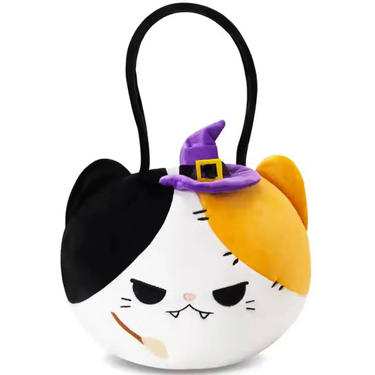 Halloween Evil Kitten Plush Hand-held Basket