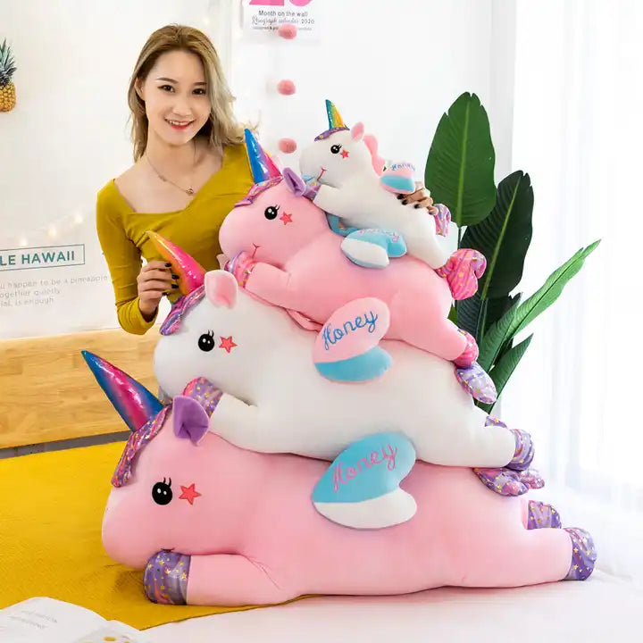 stuffed plush unicorn toy soft pillow animal horse baby toy unicorn gift