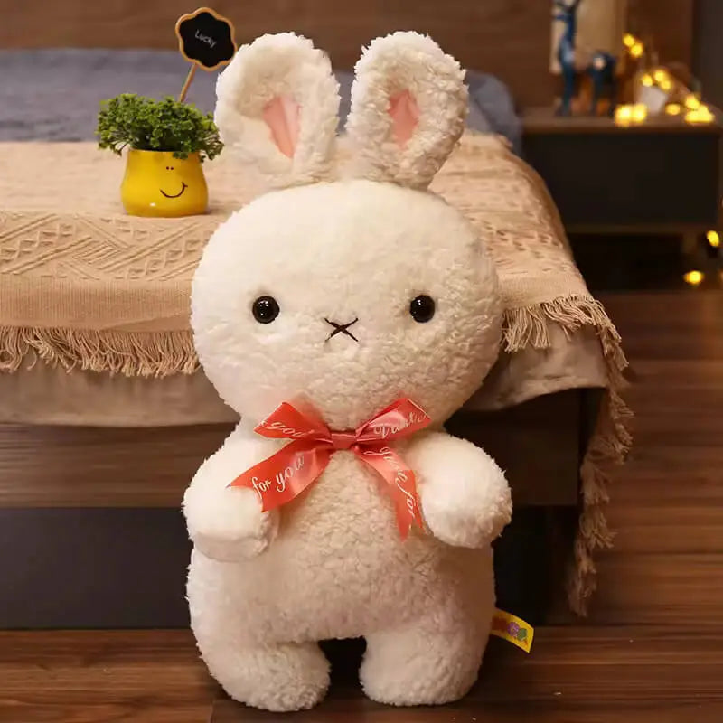 CustomPlushMaker Easter Bunny doll 18-25cm Mini Stuffed Animals Bulk- White standing bunny plush toy