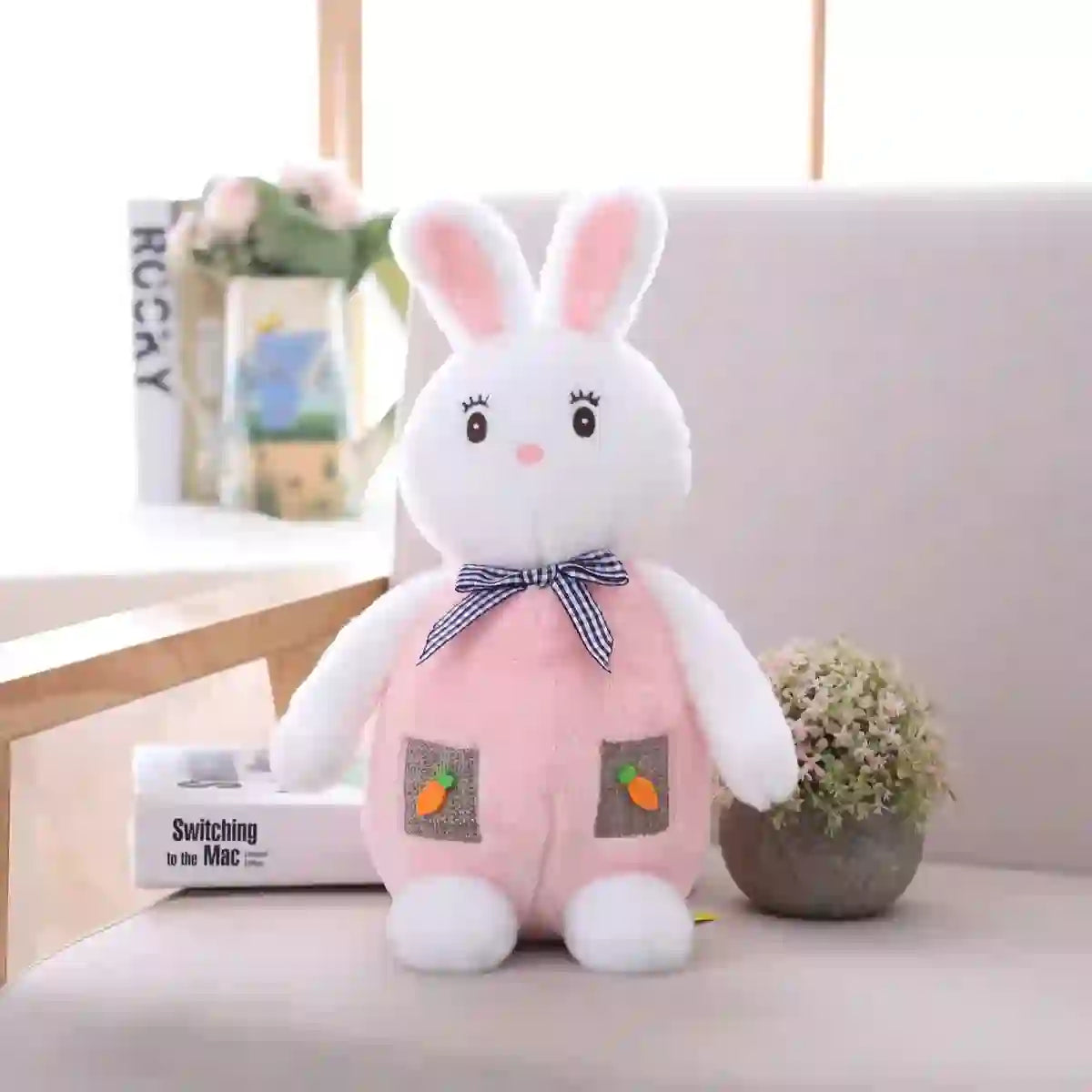 CustomPlushMaker sells new cute plush rabbit throw pillow dolls wholesale:Cute Plush Rabbit