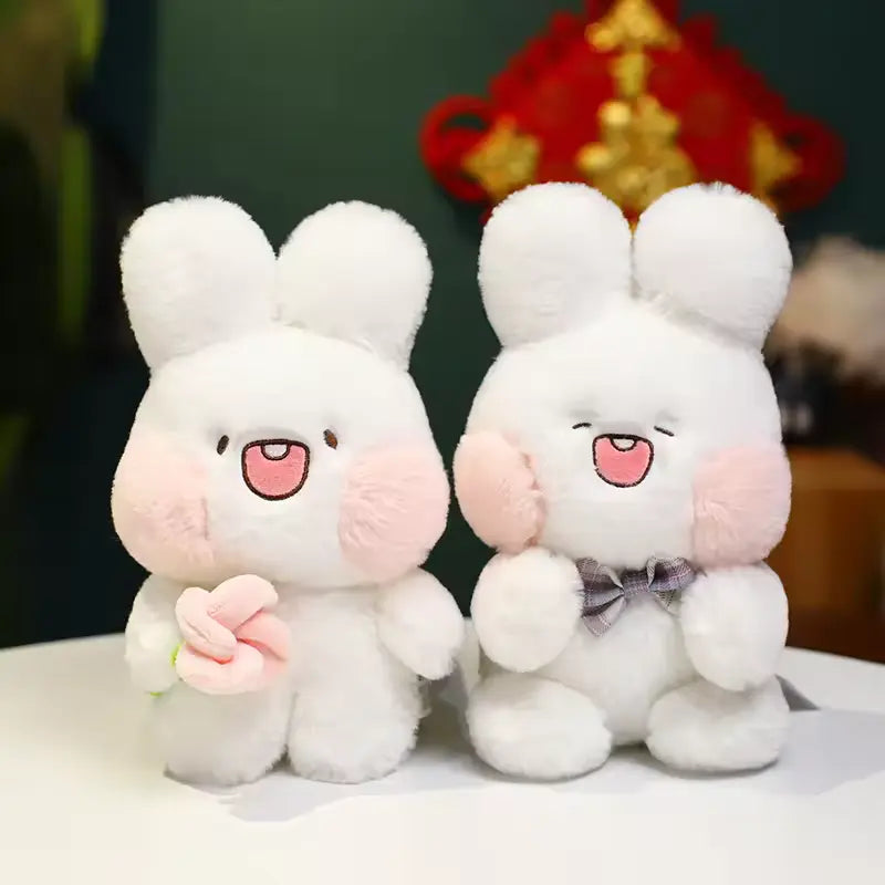 CustomPlushMaker's latest addition: a 24cm Chinese Costume Rabbit Plush Toy Bunny Doll, available for wholesale:cute Rabbit Plush Toy