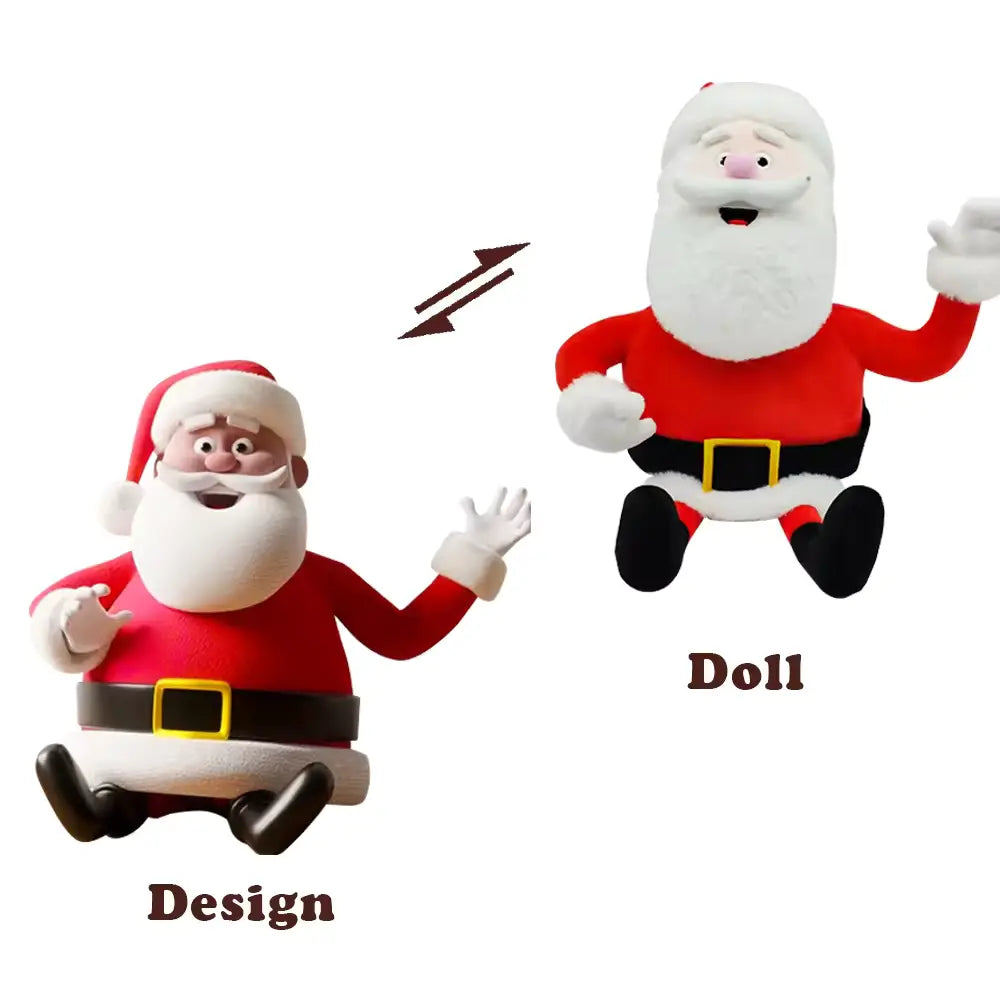  CustomPlushMaker Custom Plush Create Your Own Cute and Soft Dolls. Make Your Own Plushie, including Kpop dolls and other custom plush toys:Plush toy Santa Claus design sketch and physical prototype