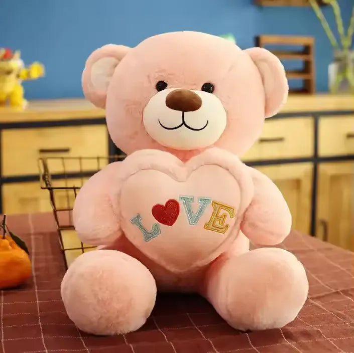 CustomPlushMaker offers wholesale bulk plush toy teddy bears as Valentine's Day gifts：Plush teddy bear toy with heart