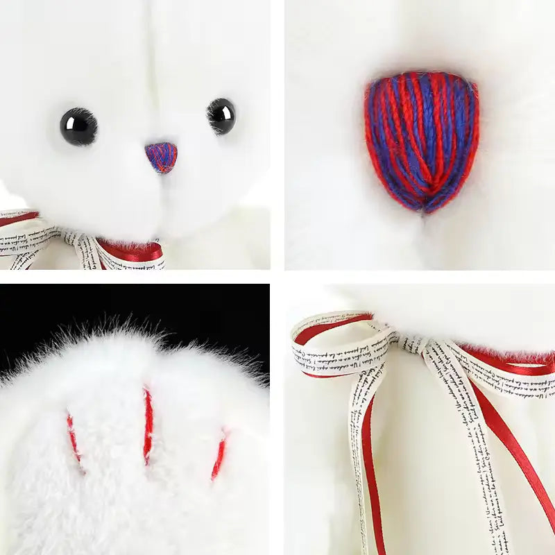 CustomPlushMaker offers wholesale white teddy bear plush toys customized as creative mascots：cute plushie