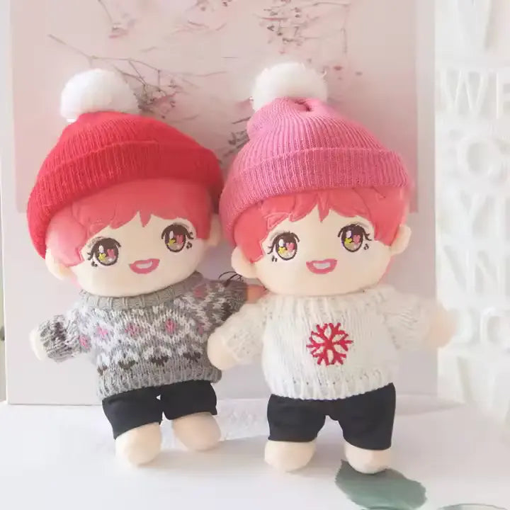 CustomPlushMaker offers the opportunity to create your own custom designer doll plushie, including custom handmade anime plush dolls and accessories, suitable for both genders, and ready-made finished goods：two toys