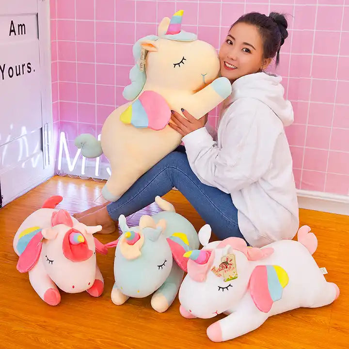 stuffed plush unicorn toy soft pillow animal horse baby toy unicorn gift