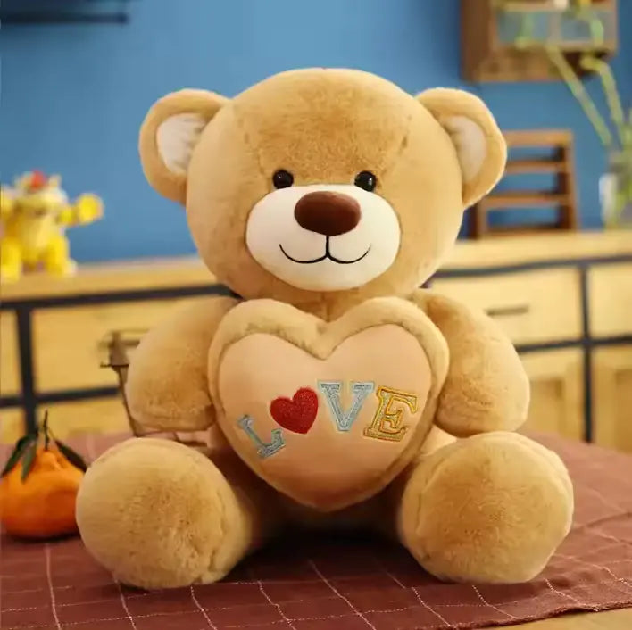 CustomPlushMaker offers wholesale bulk plush toy teddy bears as Valentine's Day gifts：Plush teddy bear toy with heart