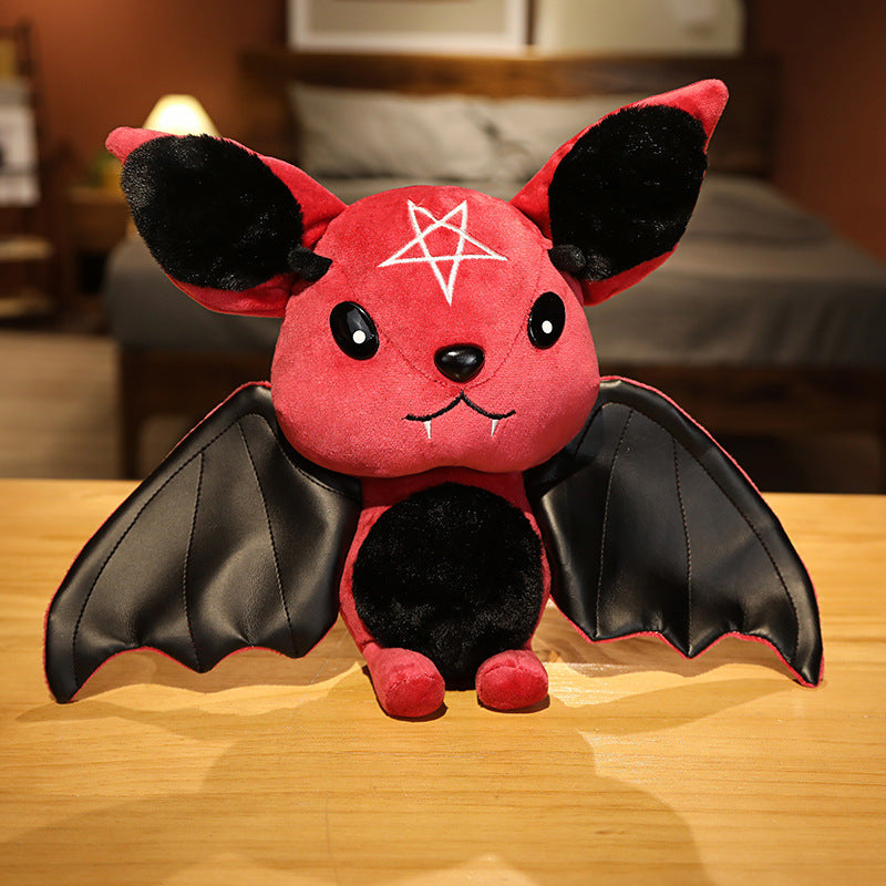 Red Halloween Bat Plush Toy