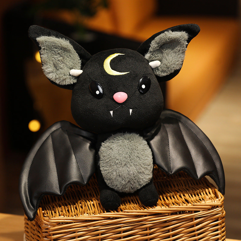 Black Halloween Bat Plush Toy