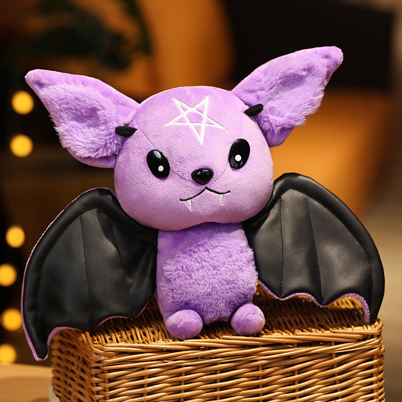 Purple Halloween Bat Plush Toy