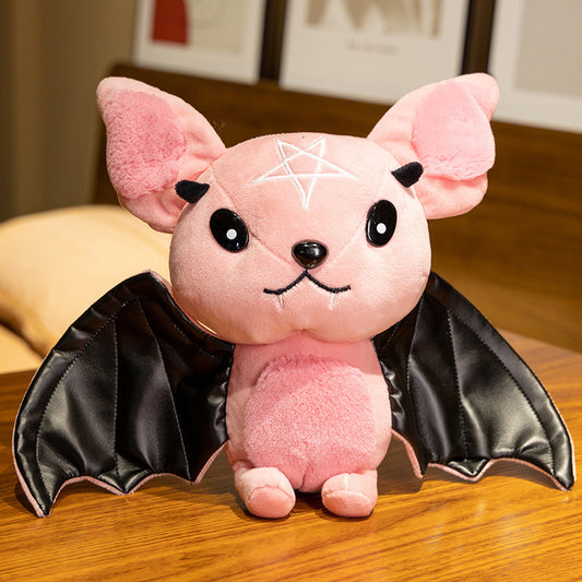 Pink Halloween Bat Plush Toy