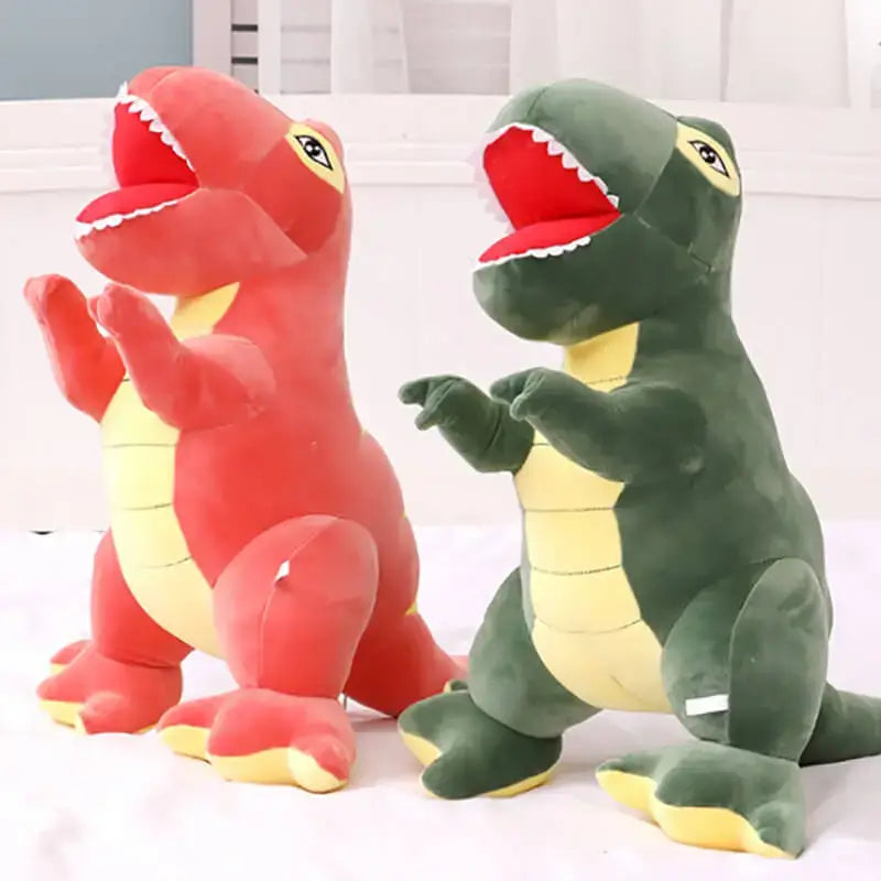 Red and Green Dinosaur Plush Toy