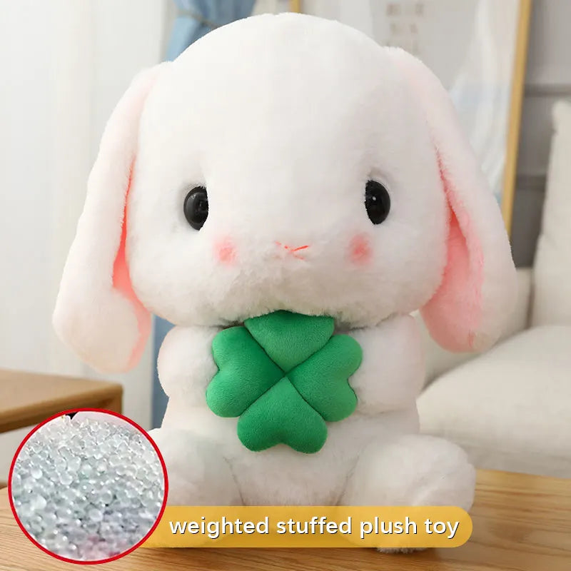 Peluche pondérée de lapin à longues oreilles en peluche géante personnalisée