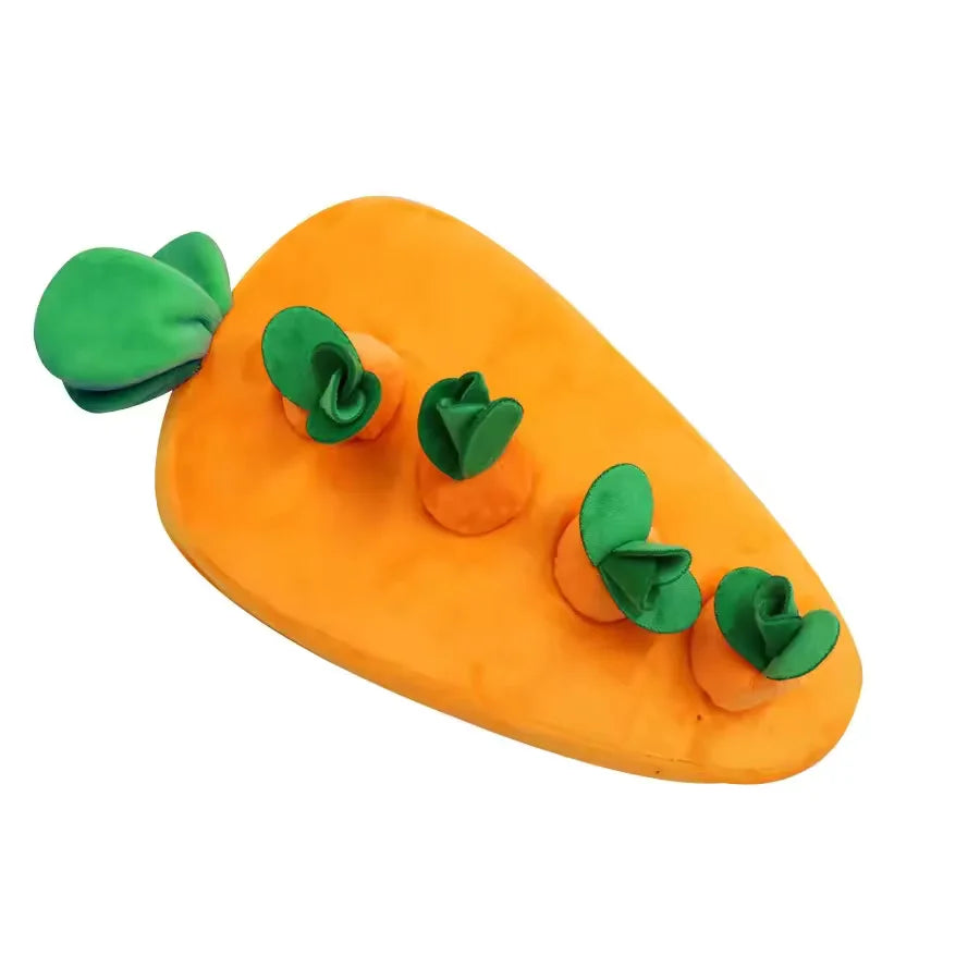 Yellow radish pet plush toy
