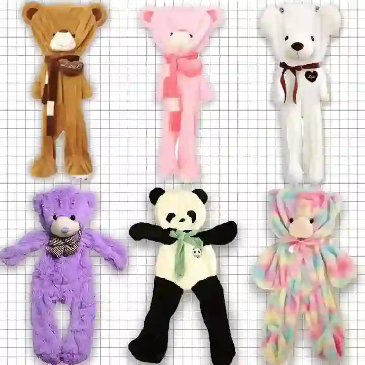 CustomPlushMaker Wholesale Custom Stuffed Animal Toys Giant Soft Teddy Bear Toys, Unstuffed Plush Animal Skins:Unstuffed Plush Animal Skins