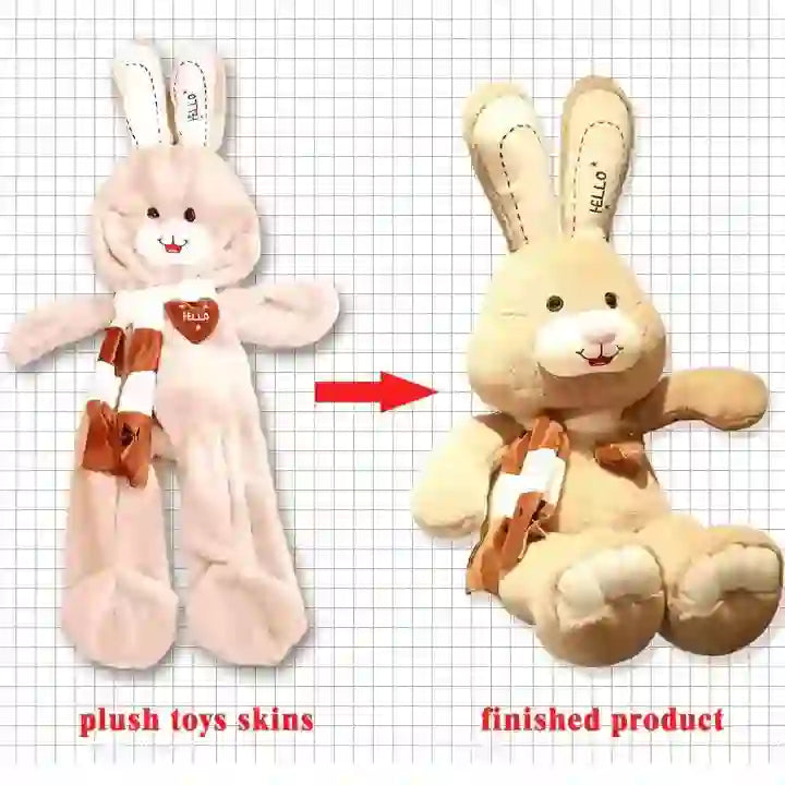 CustomPlushMaker Wholesale Custom Stuffed Animal Toys Giant Soft Teddy Bear Toys, Unstuffed Plush Animal Skins:plush toy skin to finished product