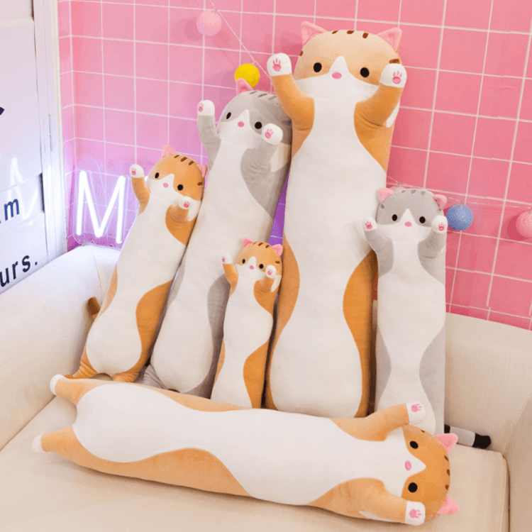 Best Cuddly Plush The Cuddlies Toys Long Cat Pillow Sleeping Hugging Stuffed Animal Lovely Plush Cartoon Soft Stuff - CustomPlushMaker