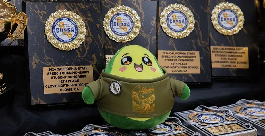 Angelique Ronald stuffed toys and trophies