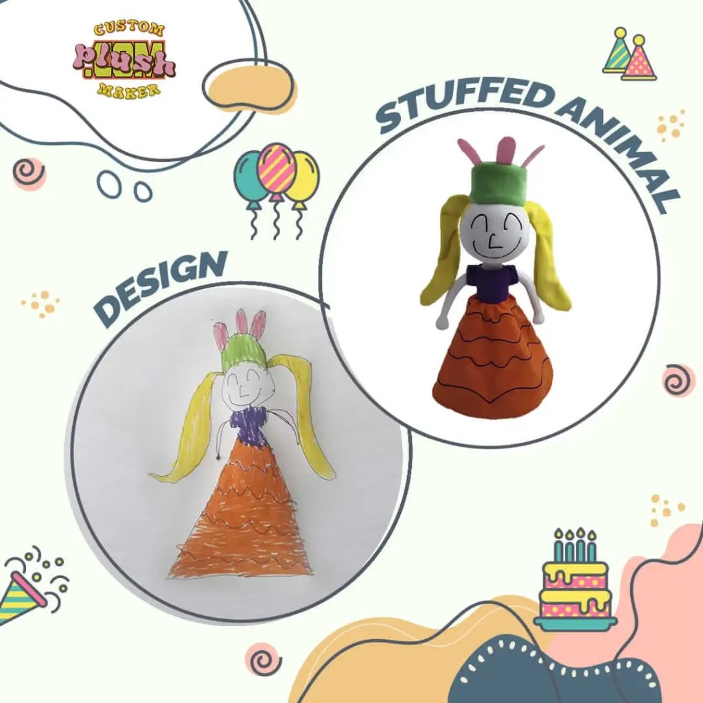 Princess children's painting plush toy