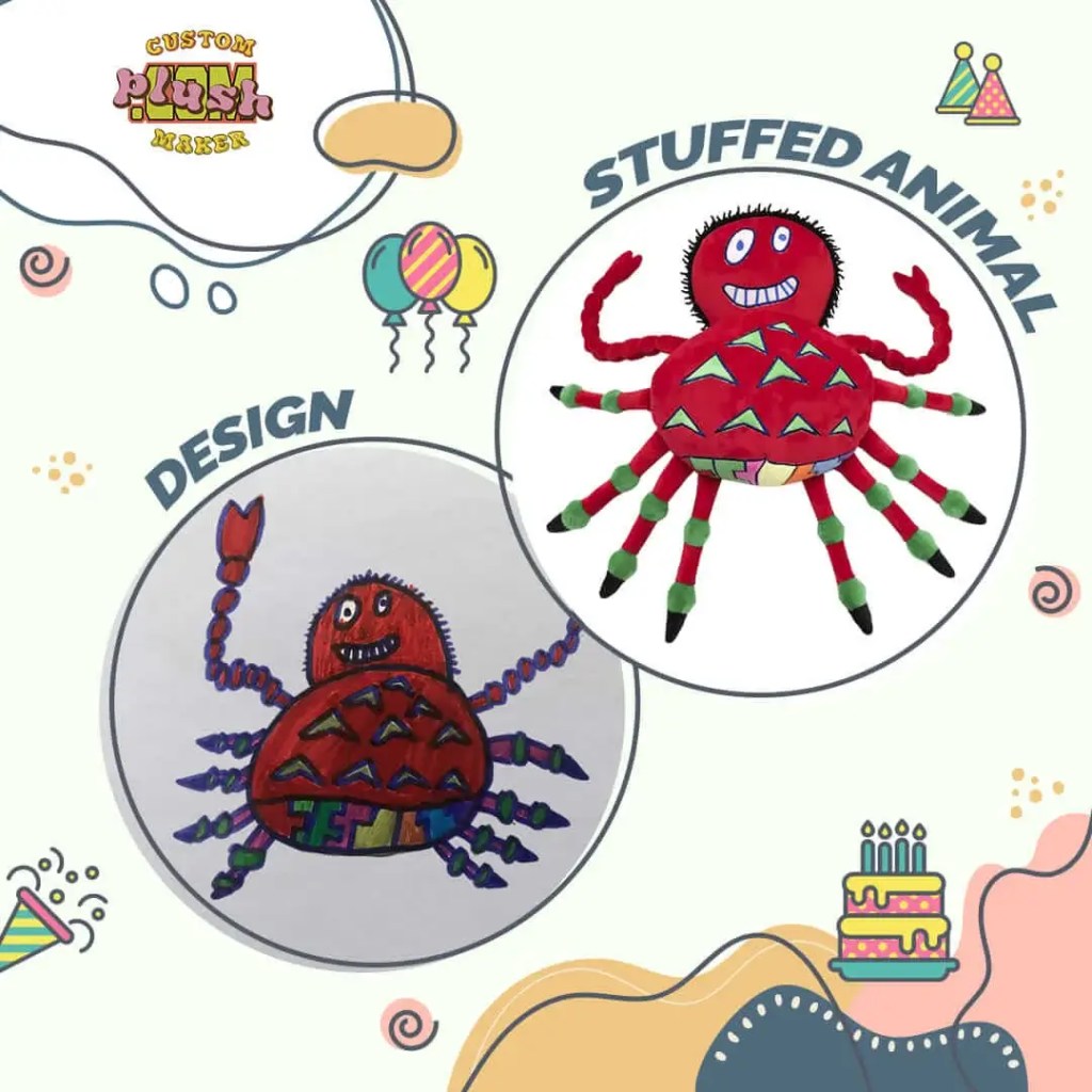 Spider children's painting plush toy