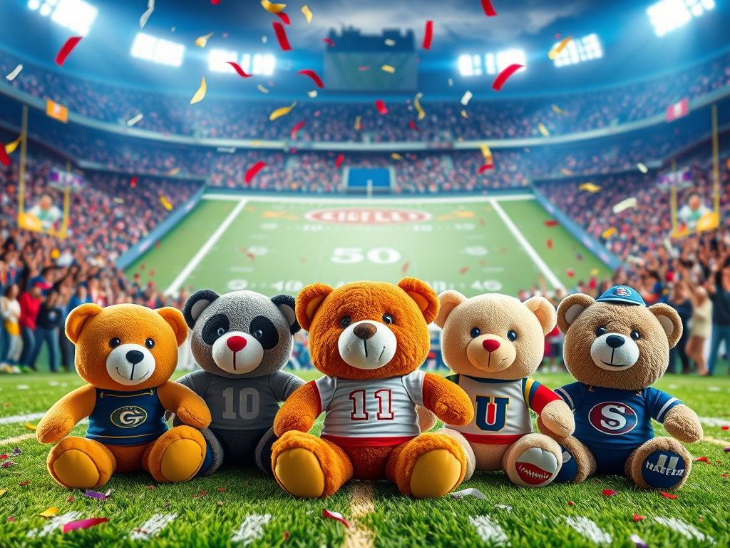 足球季填充动物：定制团队精神填充动物
