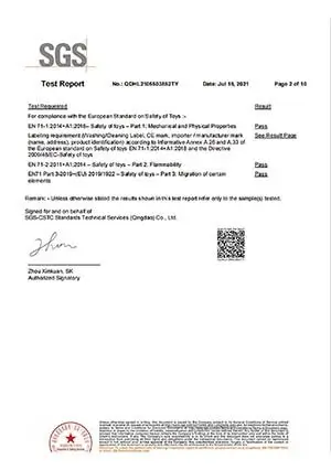 Toy Safety Certificates